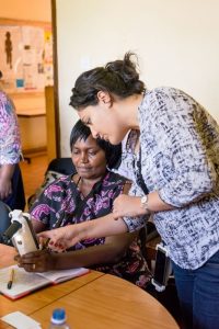 WORLD CANCER DAY 2016 - A WOMAN HOLDS THE EVA System