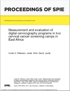 Measurement and evaluation of digital cervicography programs in two cervical cancer screening camps in East Africa