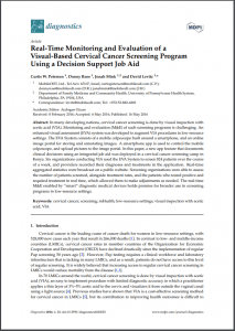 In many developing nations, cervical cancer screening is done by visual inspection with acetic acid (VIA)